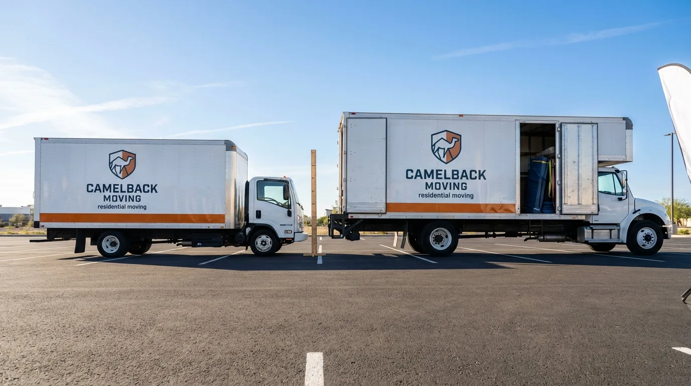 Moving truck size capacity guide in Mineral Wells